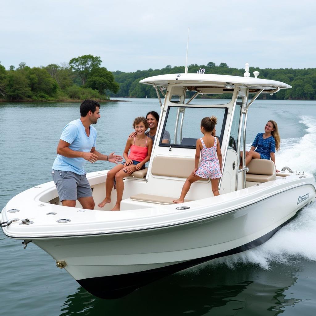 Family Cruising on a 232 Grady White