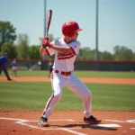 Youth Baseball Player Swinging a 30 Drop 3 Baseball Bat