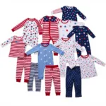 Different sizes and styles of 4th of july pajamas