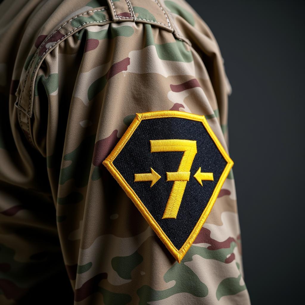 7th Special Forces Group Patch on Uniform