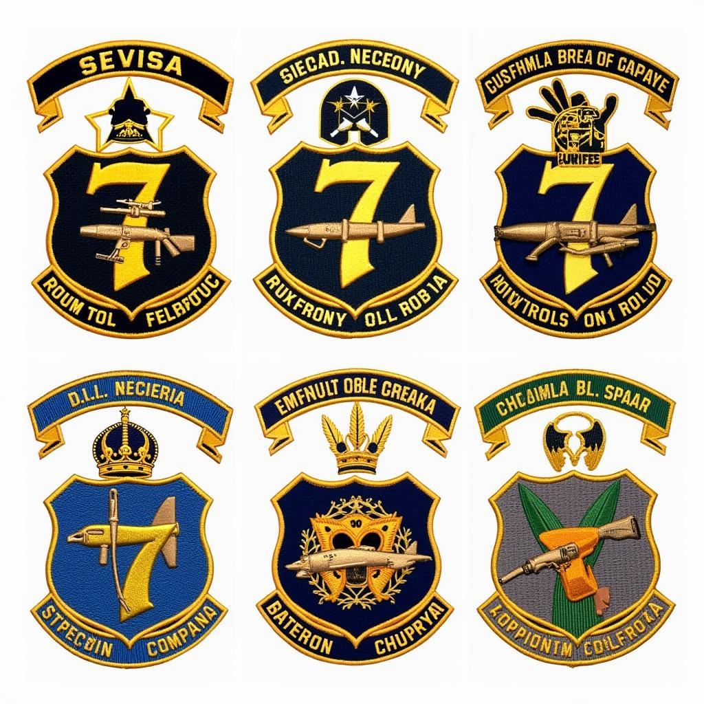 7th Special Forces Group Patch Variations