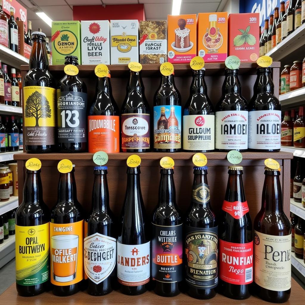 A diverse selection of craft beers at an ABC store in the Bronx