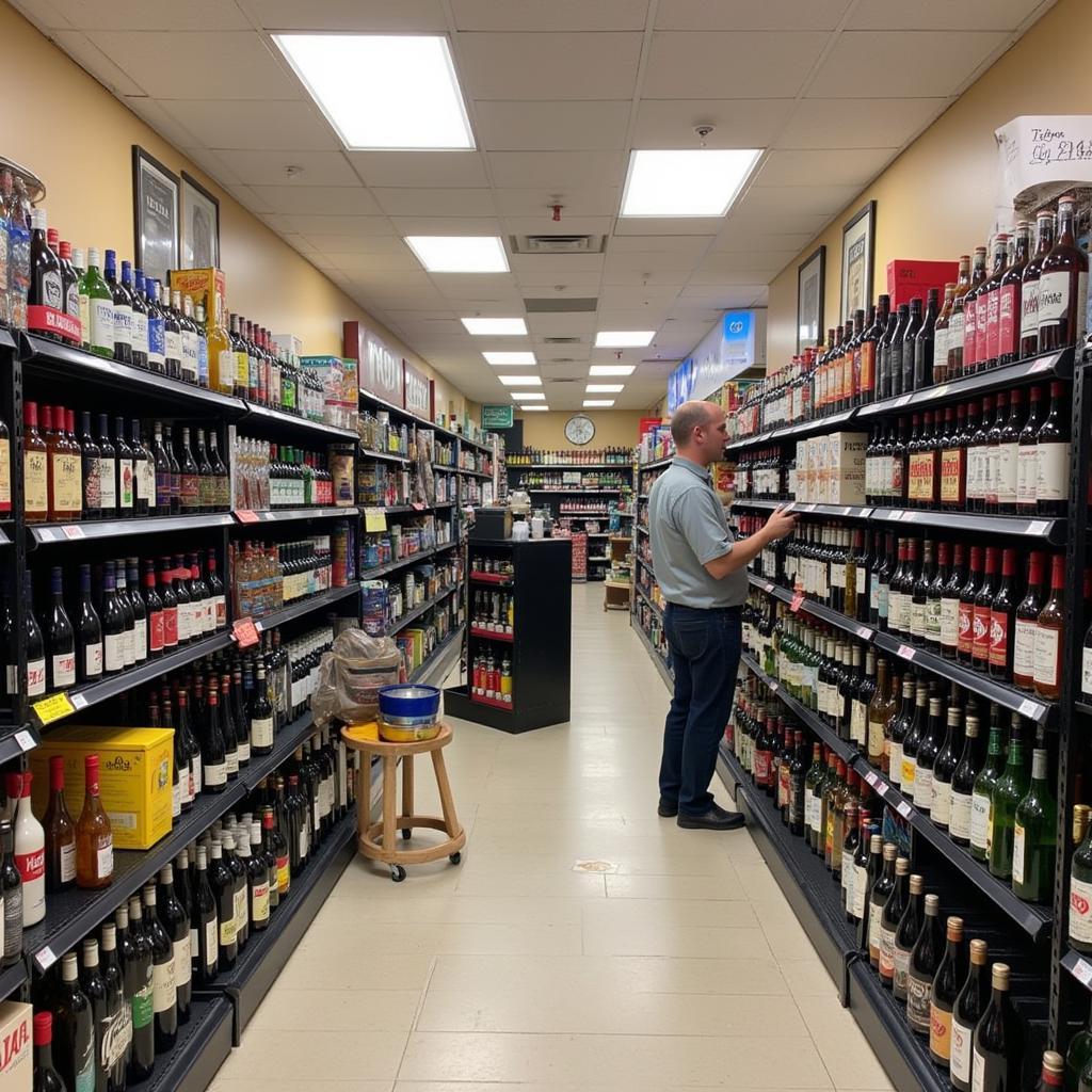 Inside an ABC Store in Petersburg, VA