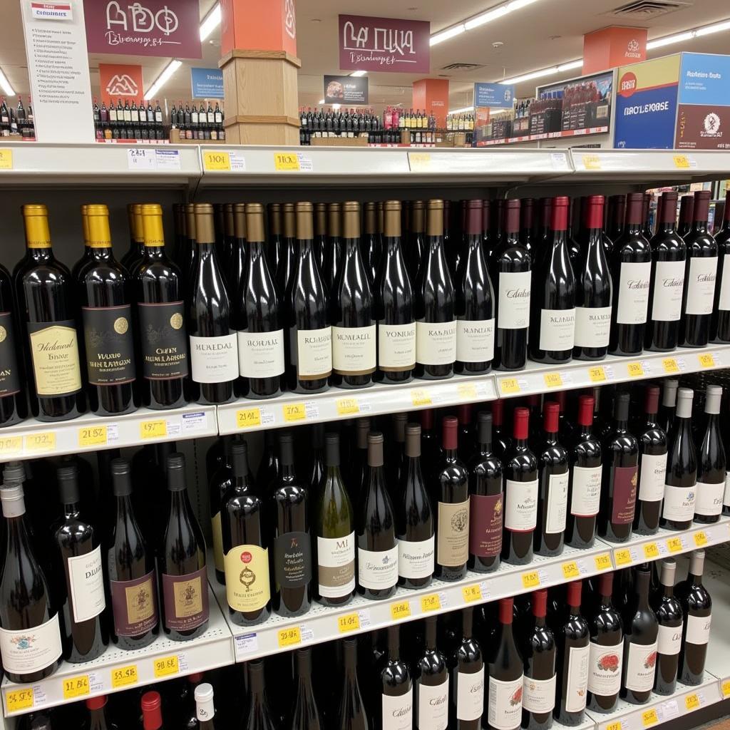 Wine Selection at the ABC Store