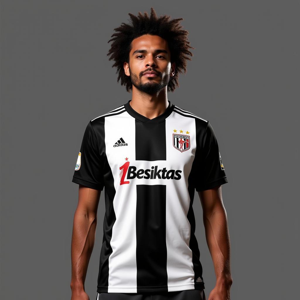 Adam Thomas Kansas in a Beşiktaş jersey (mockup)