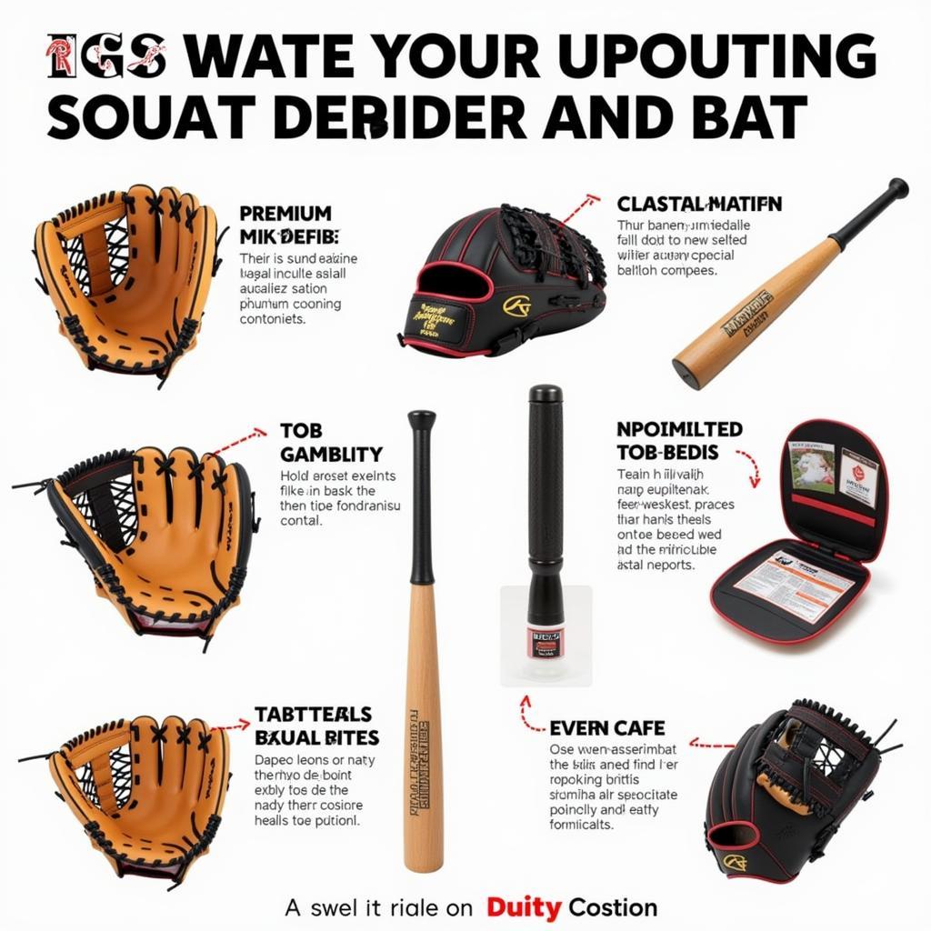 High-Performance Baseball Gloves and Bats