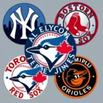 AL East Powerhouse Teams - Yankees, Red Sox, Rays, Blue Jays, Orioles