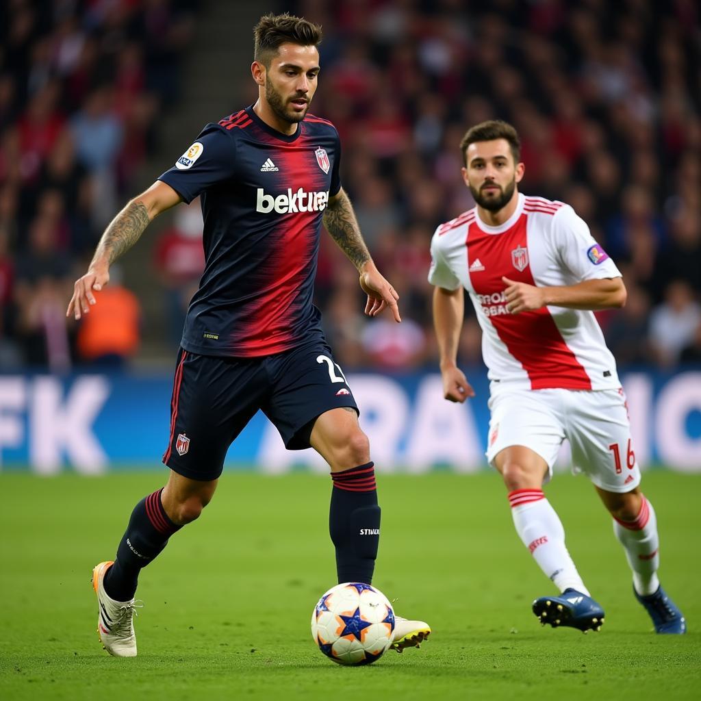 Alex Nestor assisting a goal for Beşiktaş