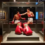 Ali's Gloves in a Museum Display