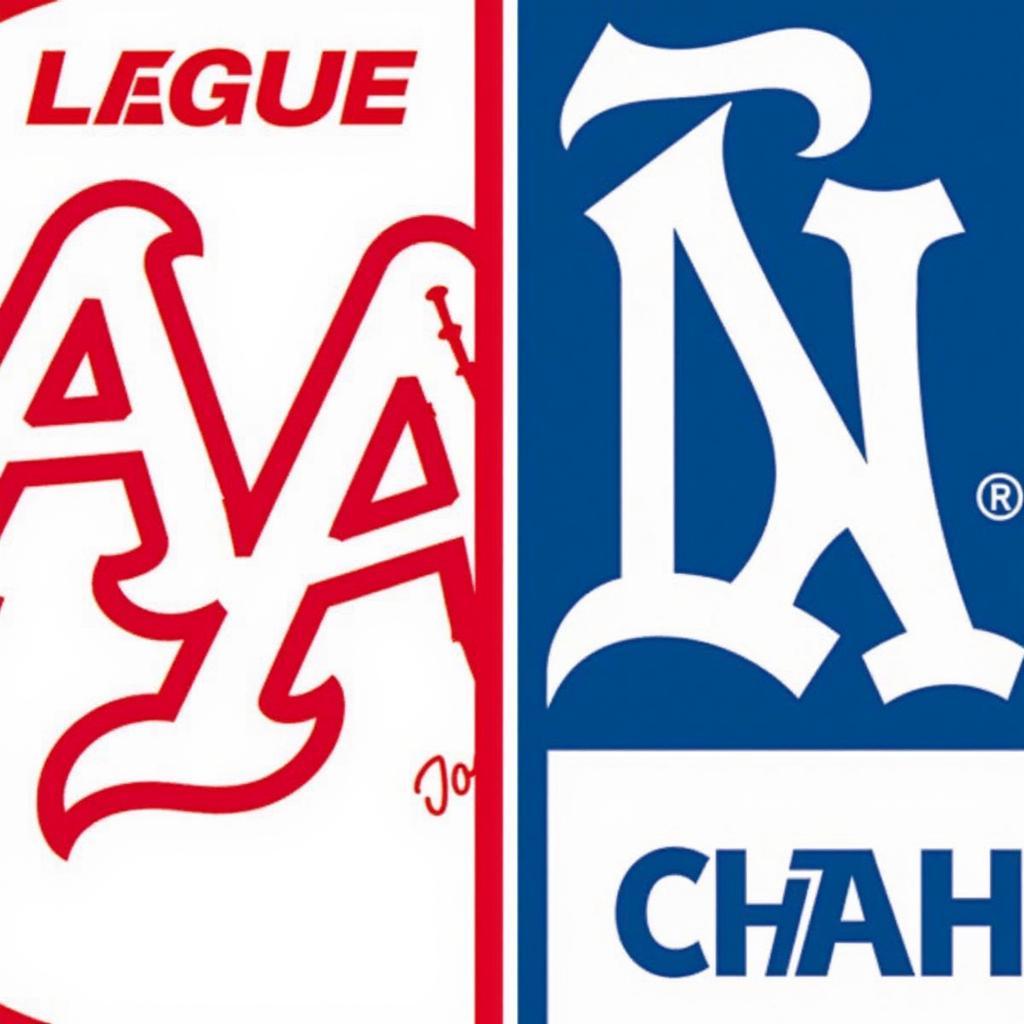 American and National League Logos