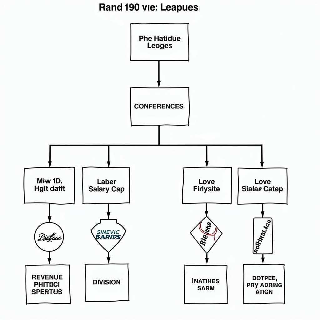 Hierarchical Structure of American Sports Leagues