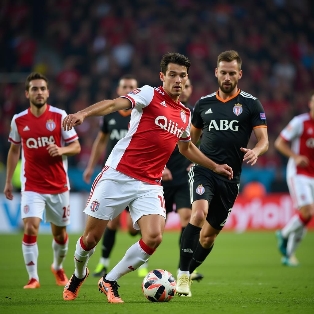 Angel Orion controlling the midfield for Besiktas.