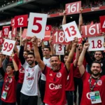 Angel Plates Held by Besiktas Fans