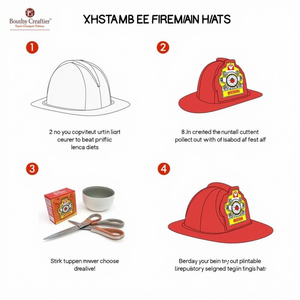 Assembling a Printable Fireman Hat