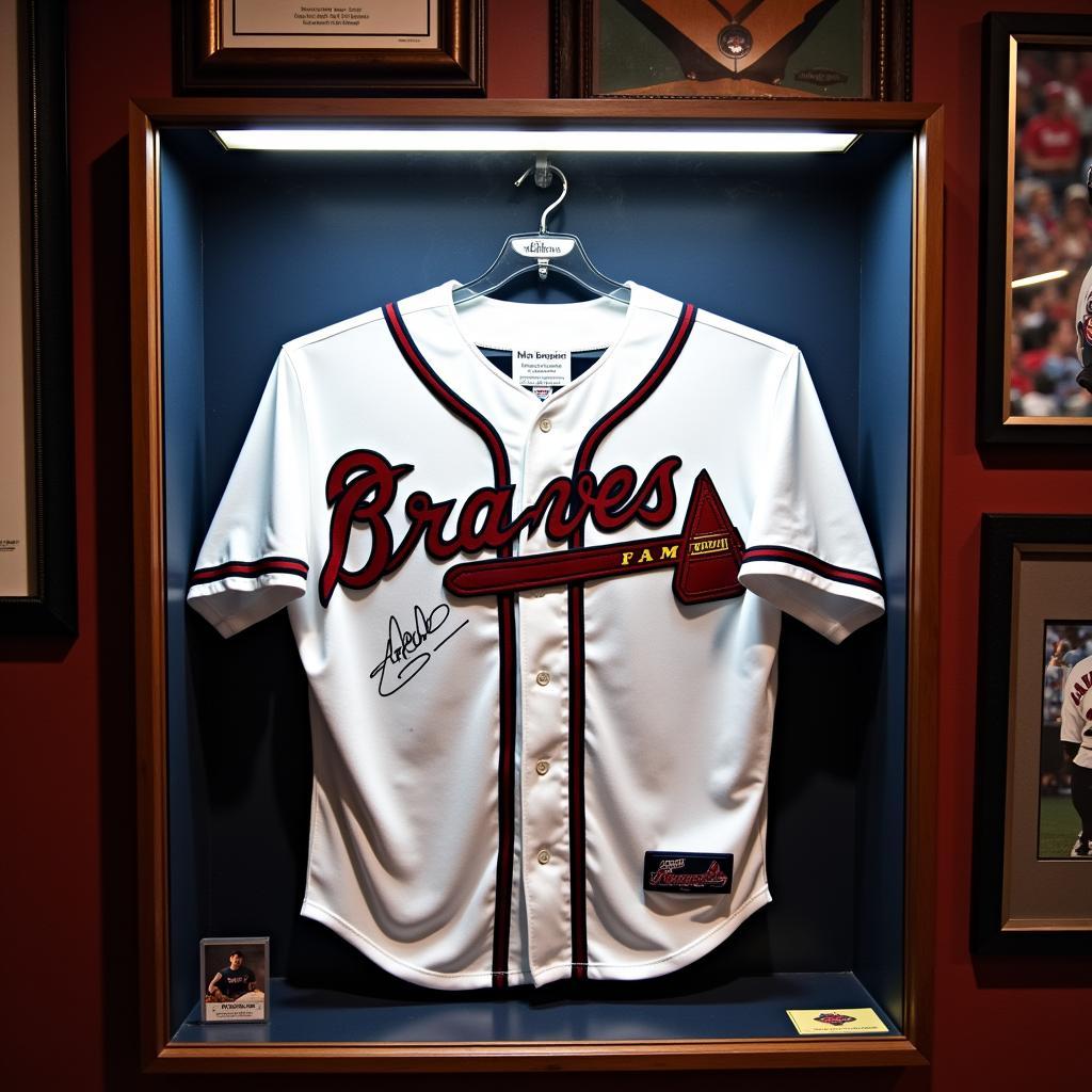 Displaying Your Atlanta Braves Autographed Jersey