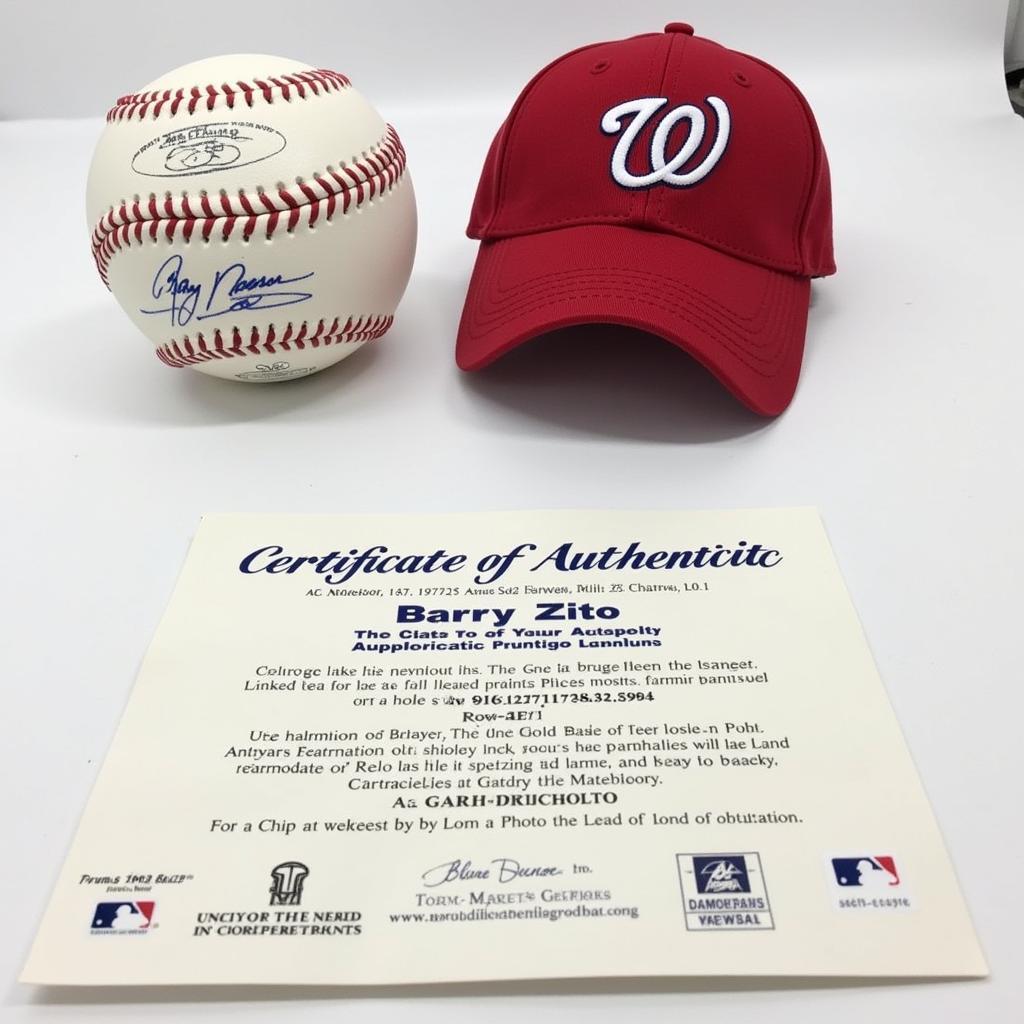 Authenticating a Barry Zito Autograph with Certificate of Authenticity