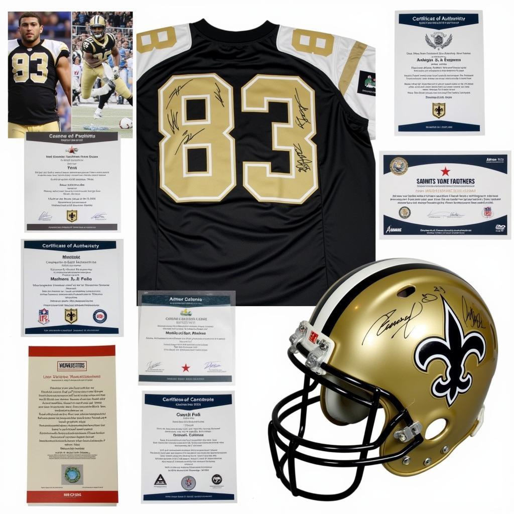 Authenticating Saints Memorabilia with COA