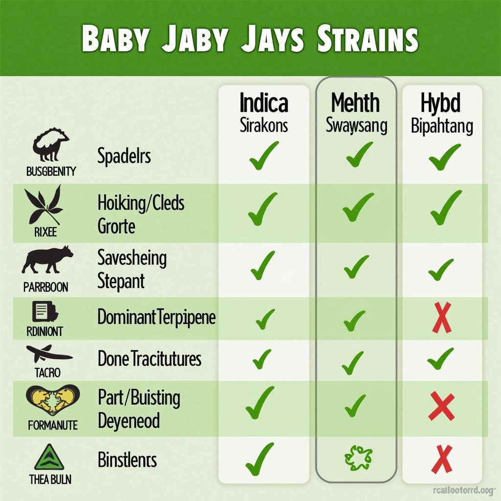 Comparing Different Baby Jays Strains