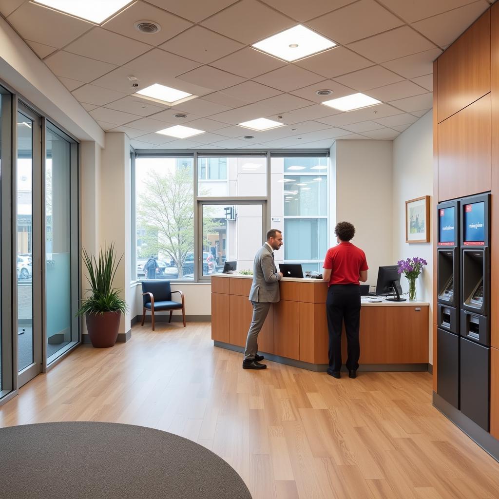 Bank of America Branch Interior at 345 Park Avenue