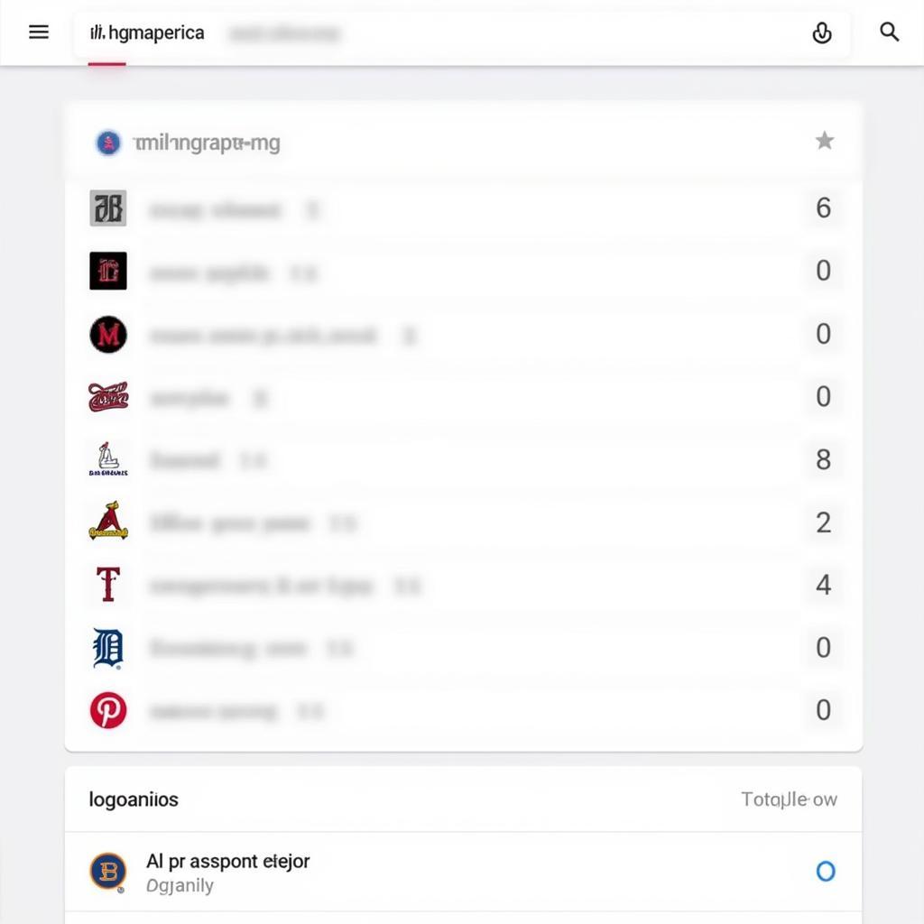 Visual Representation of "Baseball B Logo" Search Results