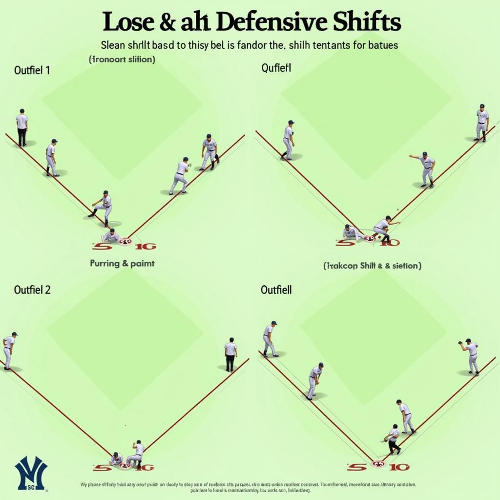 Baseball Defensive Shifts Diagram