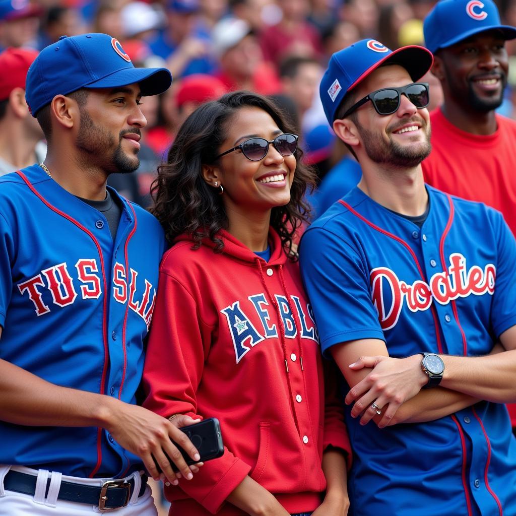 Baseball Fans Show Their Team Pride