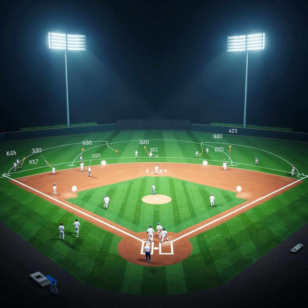 Data Overlay on a Baseball Field: Visualizing Game Strategies