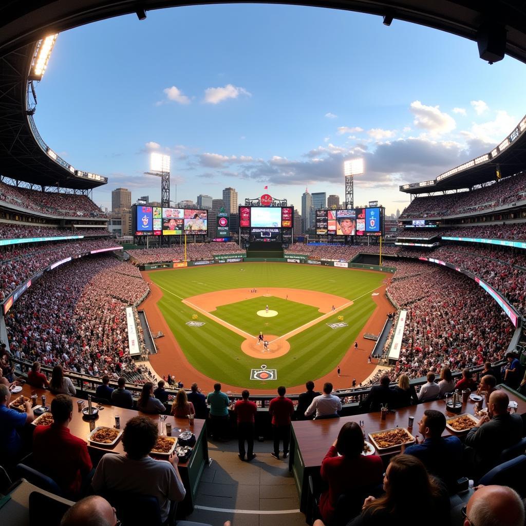 Enjoying the Atmosphere of a Baseball Game