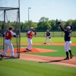 Baseball Players Training for the Big Leagues