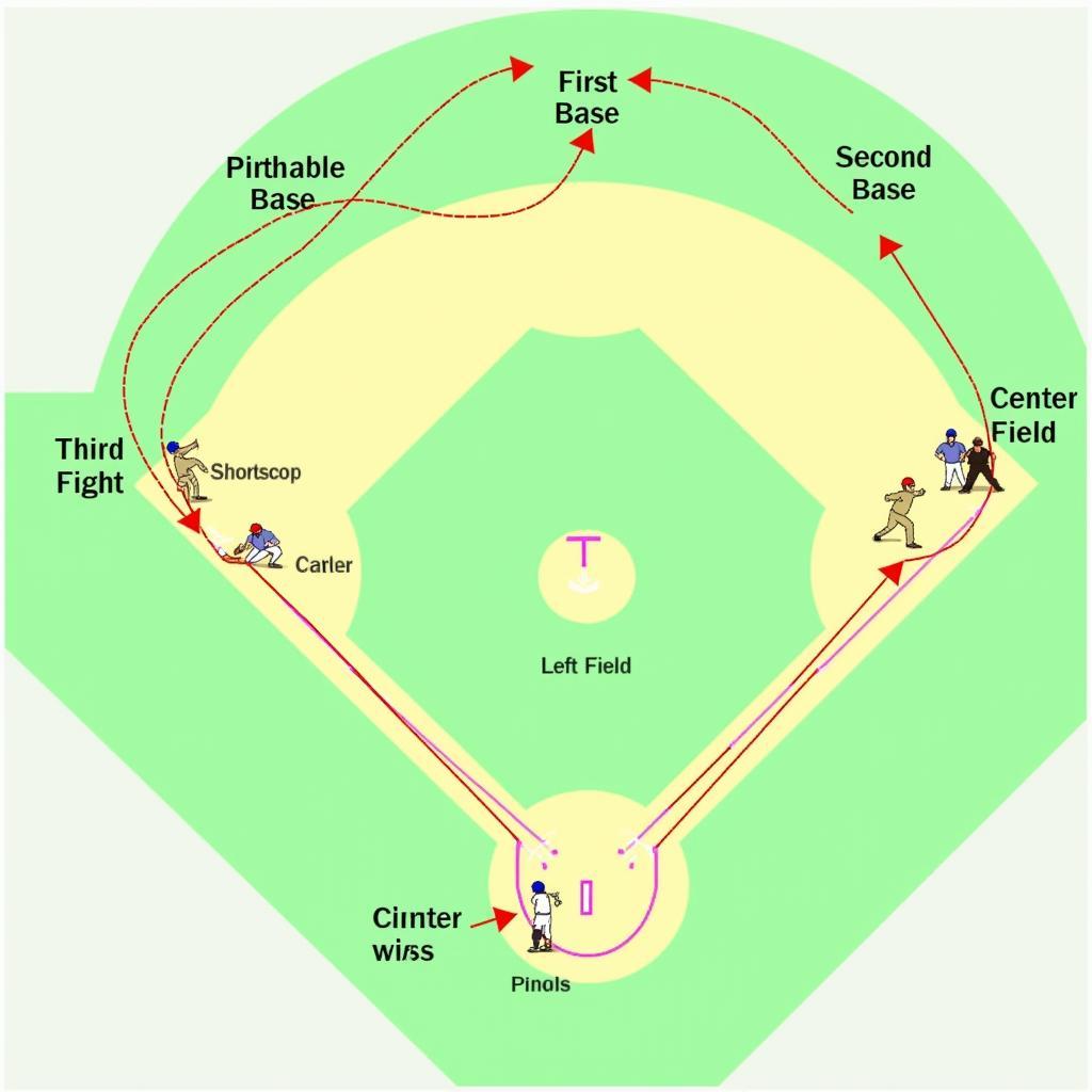 Baseball Position Diagram Overview