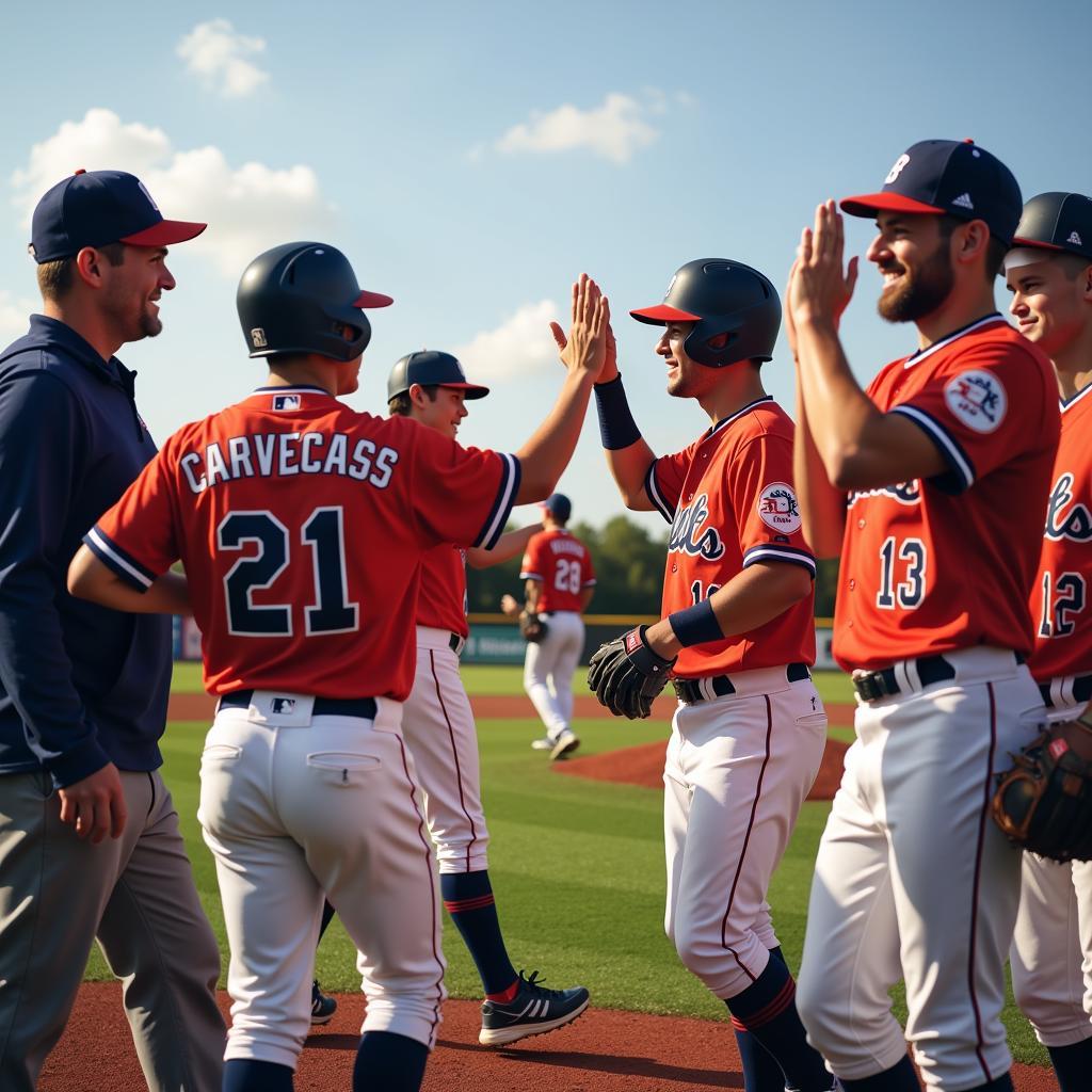 Baseball Team Celebration