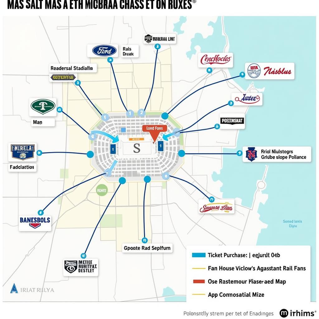 Baseball Team Map Showing Fan Benefits