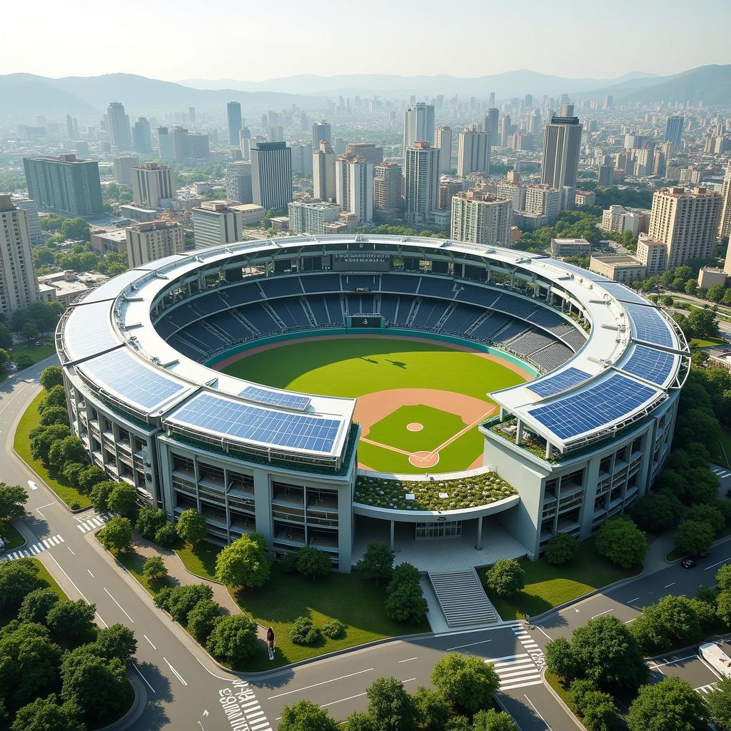 Modern and Sustainable Baseball United Stadium Design