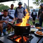 Bayou Classic Kettle at a Besiktas Tailgate