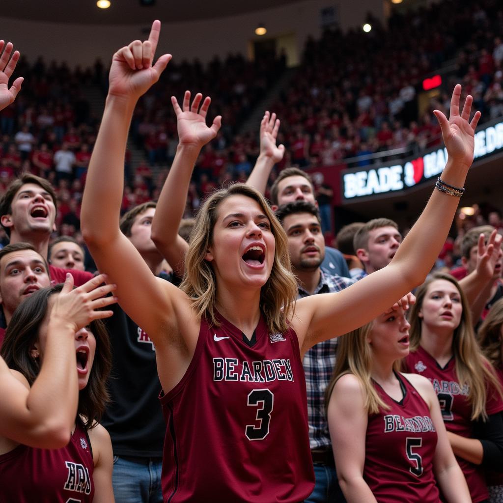 Bearden Basketball Fans in Action