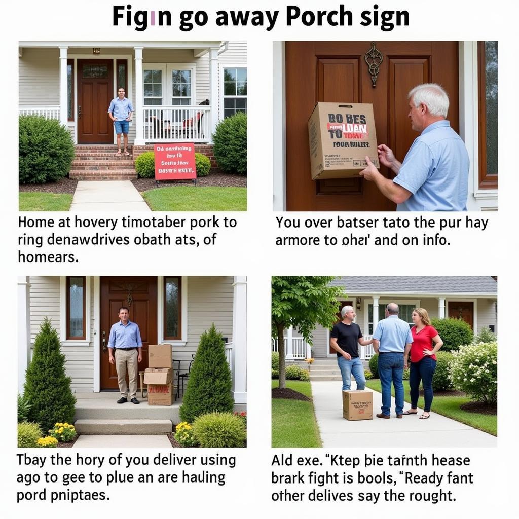 Benefits of Using Go Away Porch Signs