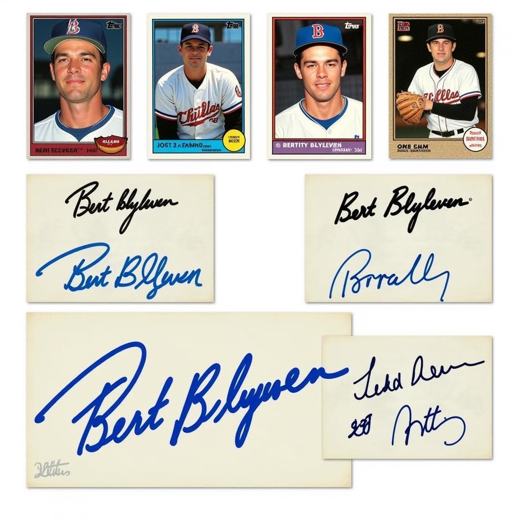 Bert Blyleven Autographed Card Collection