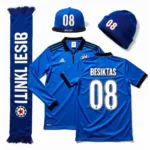 A collection of Besiktas merchandise in 08 blue