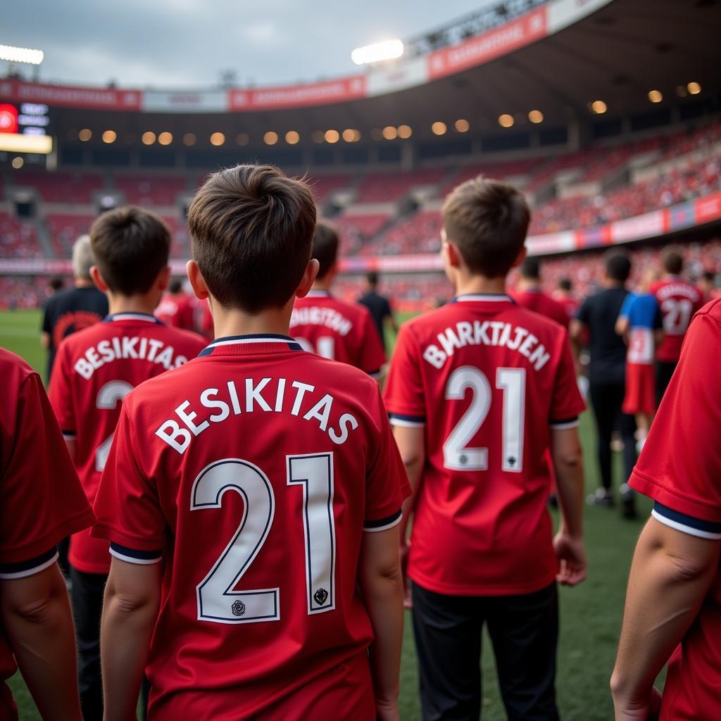 Future Generations of Besiktas Fans Wearing the 21 Shirt