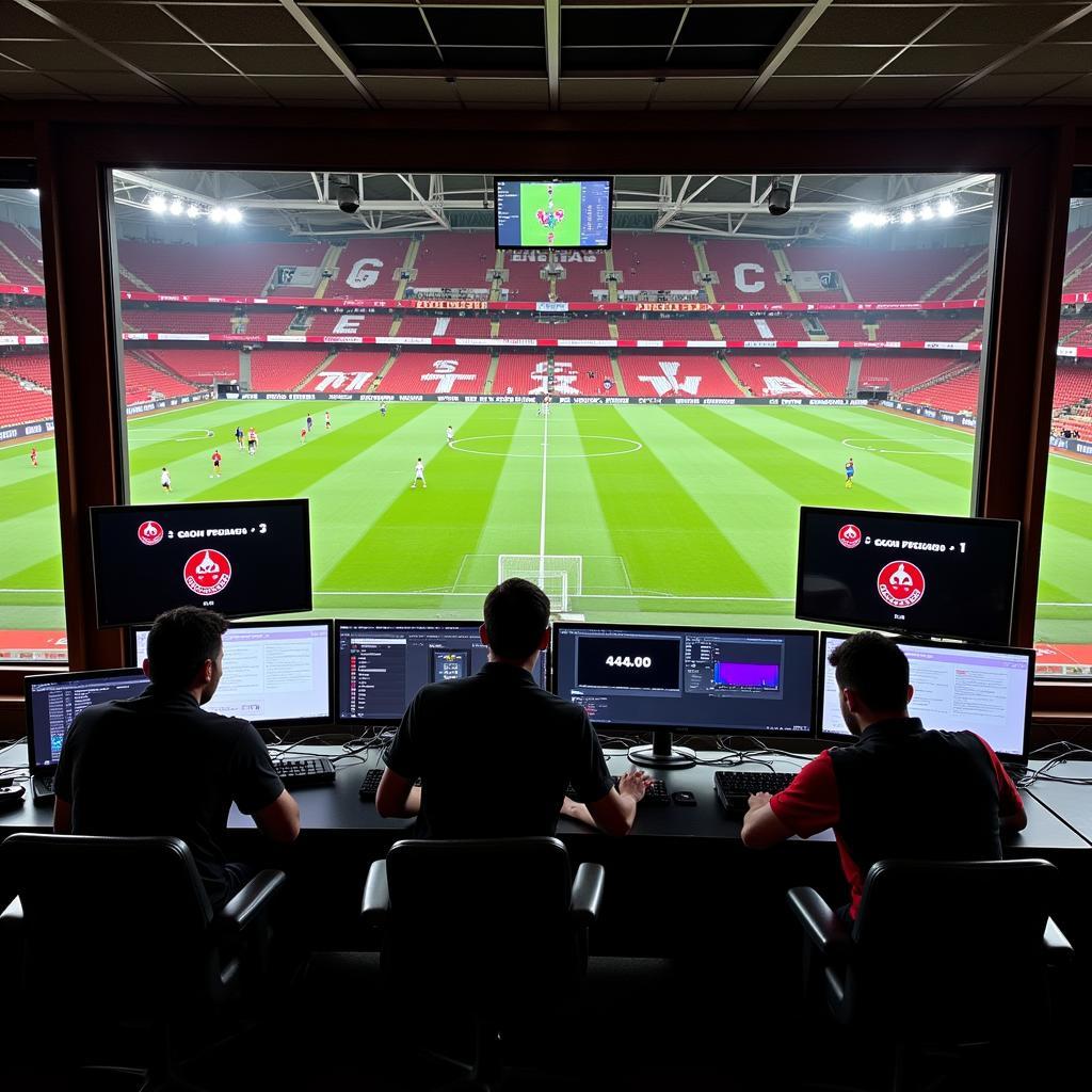 Besiktas AV Squad control room managing the matchday experience