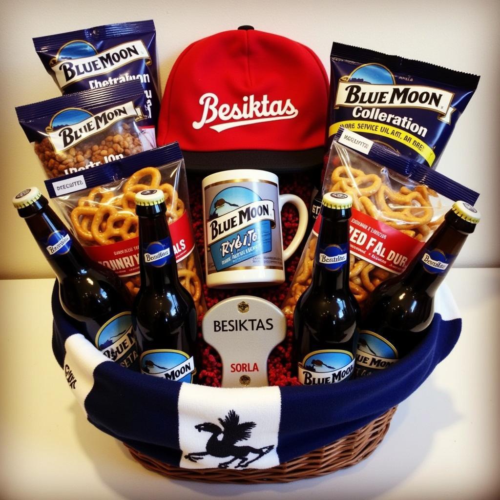 Besiktas Themed Blue Moon Gift Basket