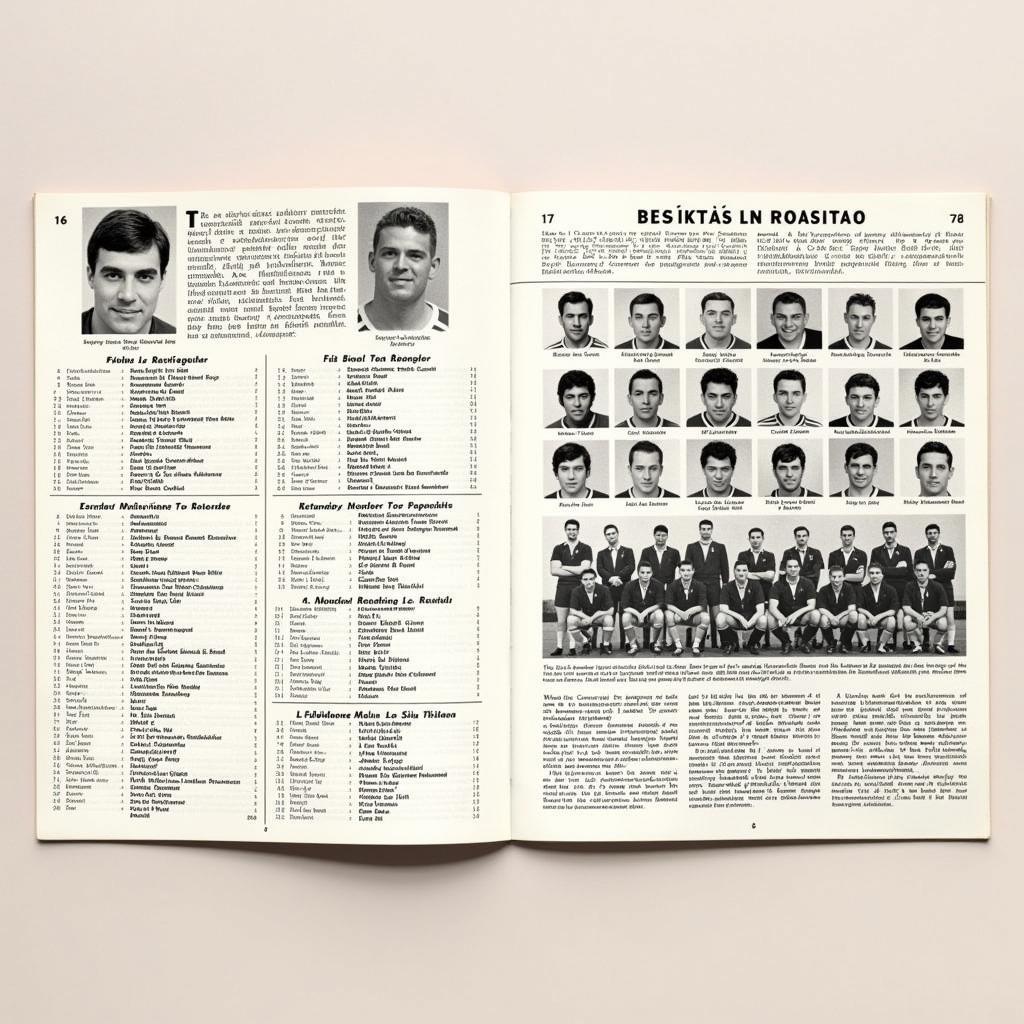 Beşiktaş Broadway Souvenir Program Inside Spread