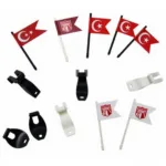 Different types of Besiktas car window flag holders