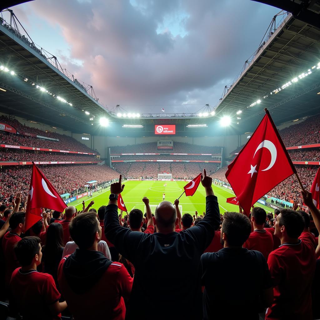 Besiktas Çarşı Chanting at Vodafone Park