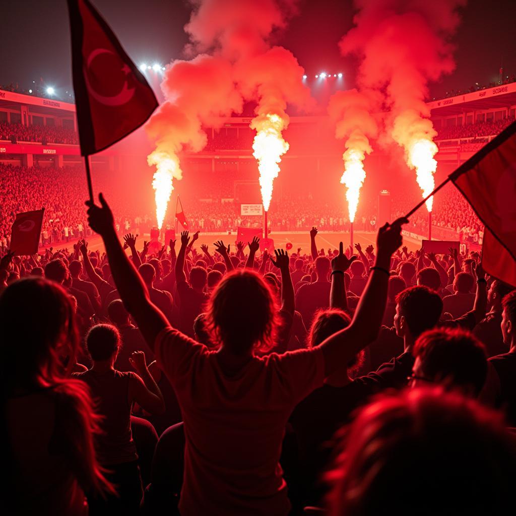 Besiktas Carsi Fan Group Atmosphere