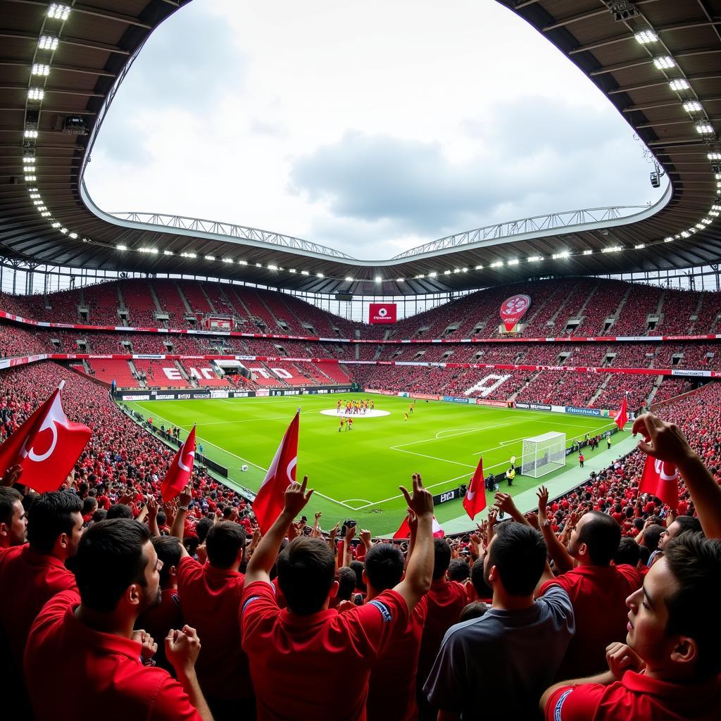 The Çarşı Creating an Electric Atmosphere at Vodafone Park