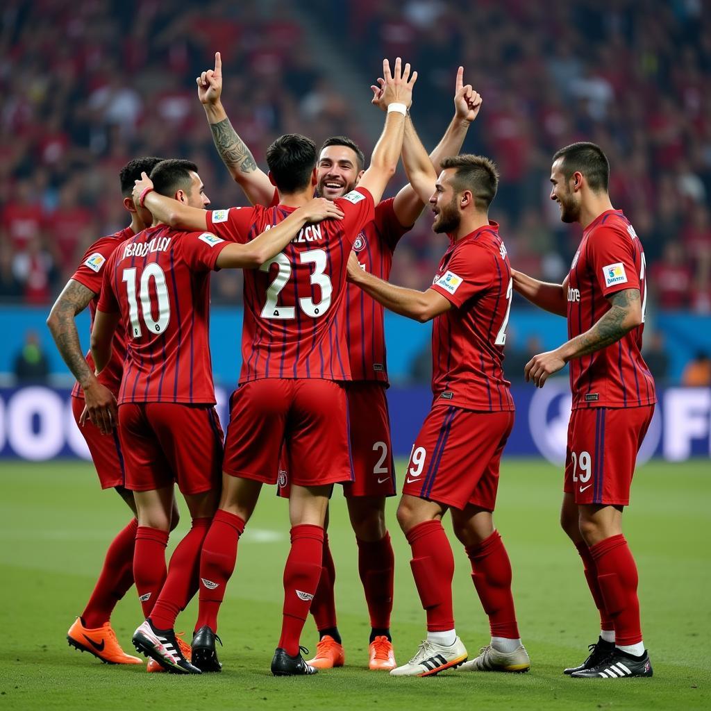 Besiktas Celebrating a Victory