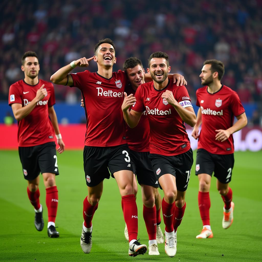 Beşiktaş Celebrating a Goal