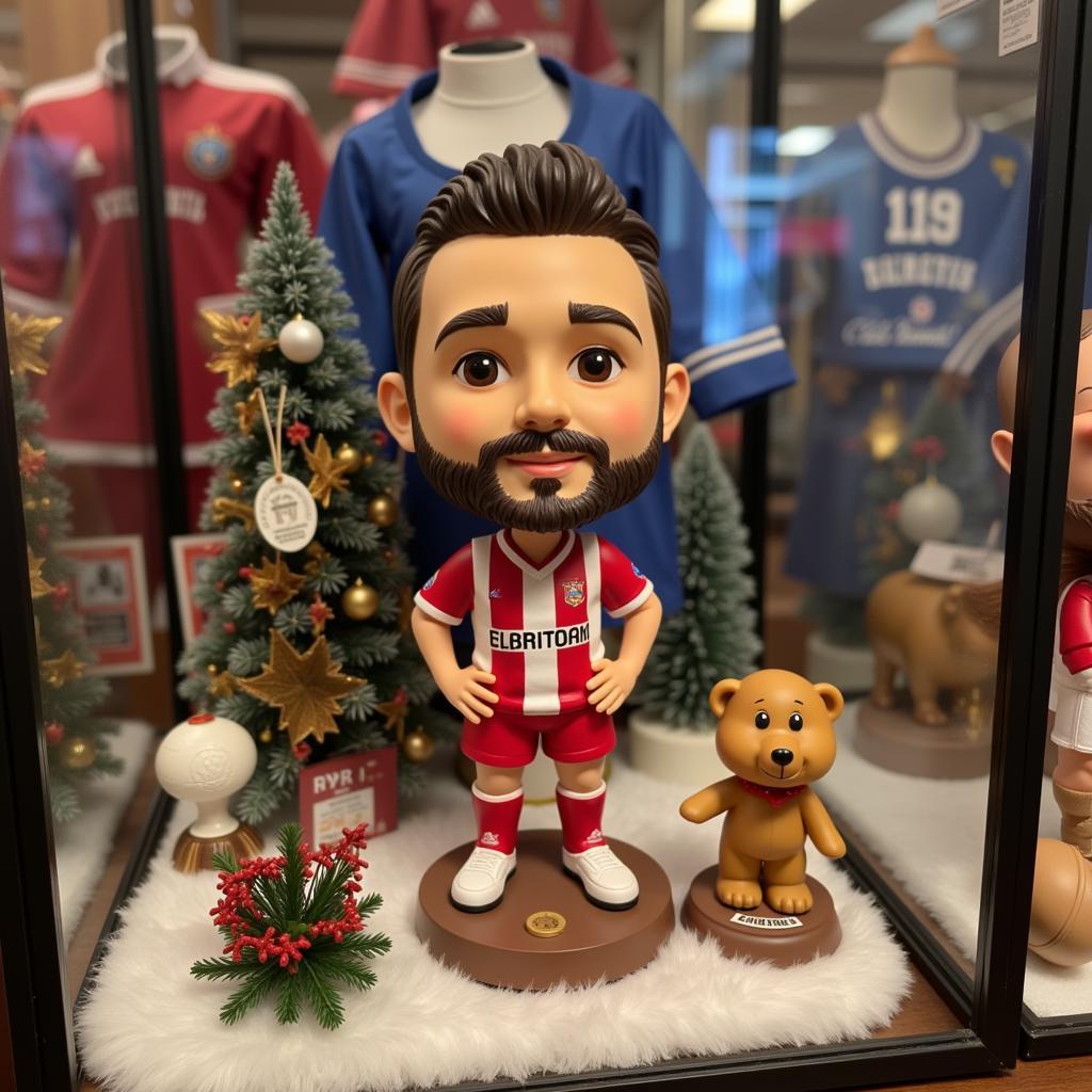 Displaying a Besiktas Christmas Story Bobblehead