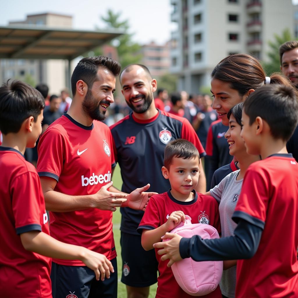 Beşiktaş Players Participating in a Community Outreach Event